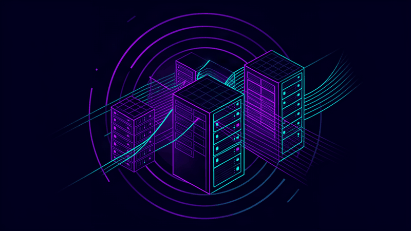 audit your IT assets - abstract dark theme illustration