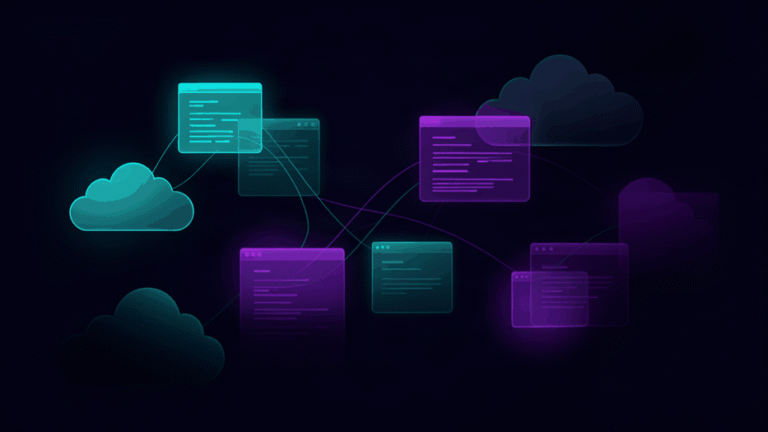 shadow IT - abstract dark theme illustration